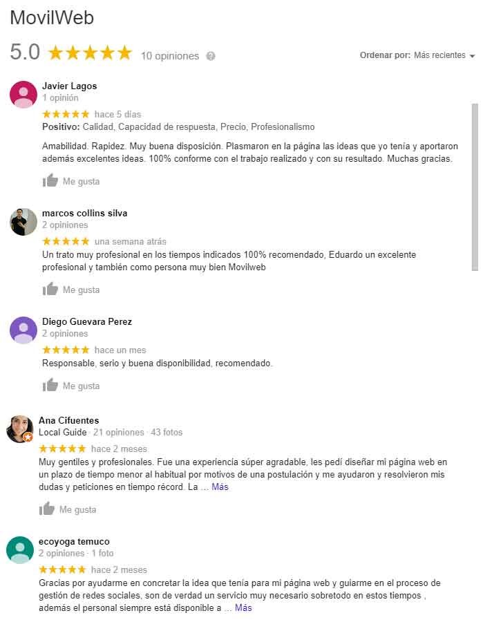 Reseñas google mi negocio
